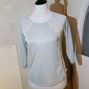 Xhilaration blue Burnout style sweater